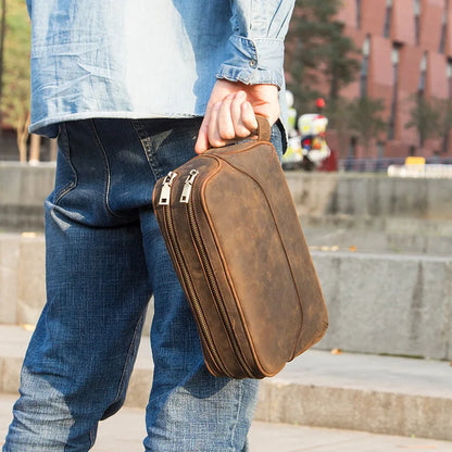 Trousse de toilette homme cuir Essence