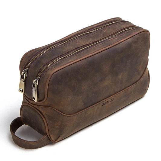 Trousse de toilette homme cuir Essence