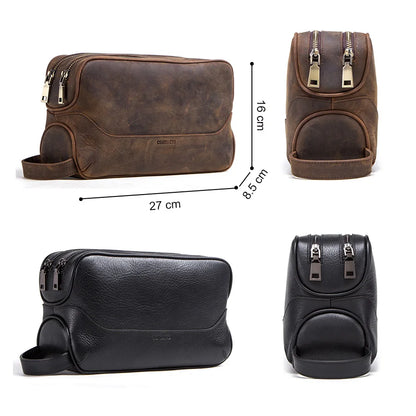 Trousse de toilette homme cuir Essence