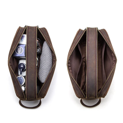 Trousse de toilette homme cuir Essence
