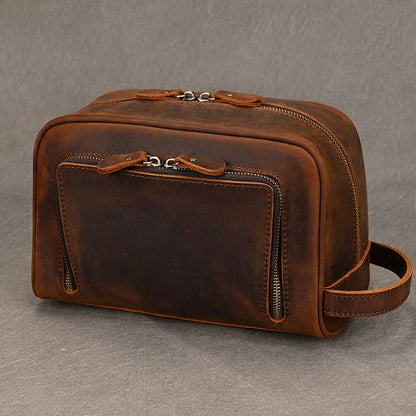 Trousse de toilette homme cuir