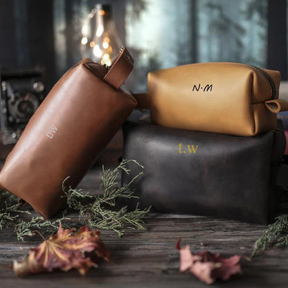 Trousse de toilette homme cuir VEGAN