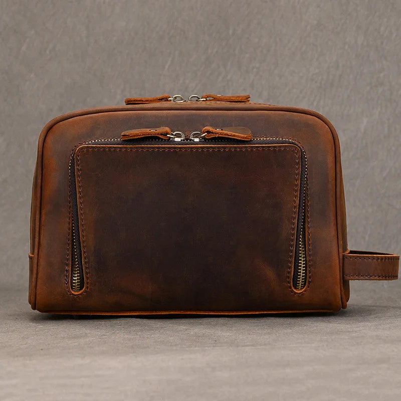 Trousse de toilette homme cuir