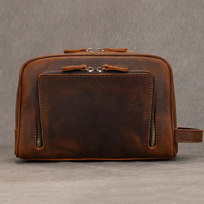 Trousse de toilette homme cuir