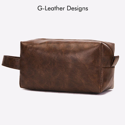 Trousse de toilette homme cuir VEGAN