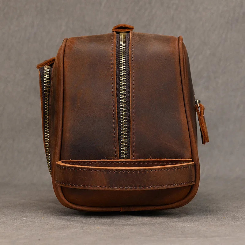 Trousse de toilette homme cuir