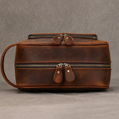 Trousse de toilette homme cuir