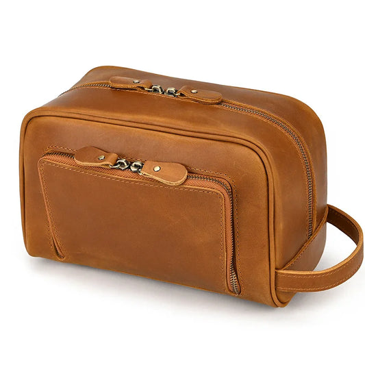 Trousse de toilette homme cuir