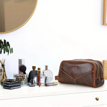 Trousse de toilette homme cuir Pérégrin