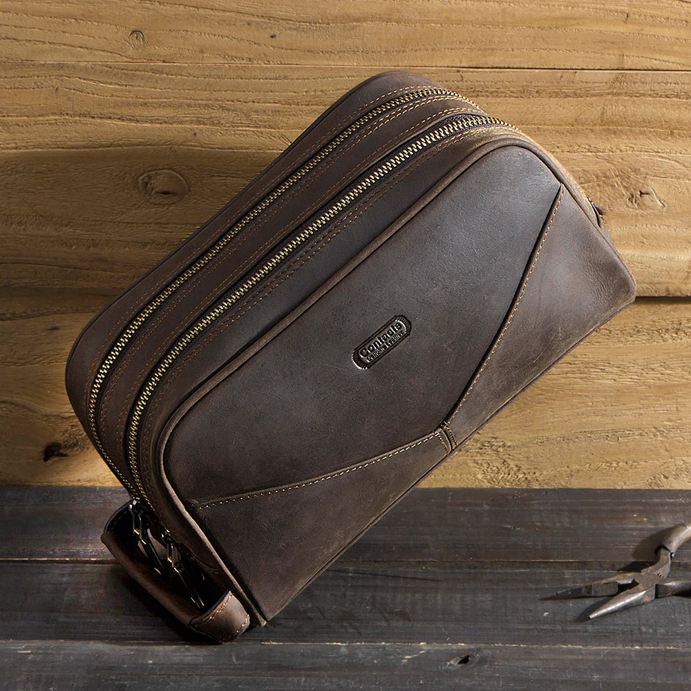 Trousse de toilette homme cuir Pérégrin