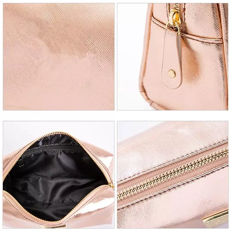 Trousse de toilette dorée