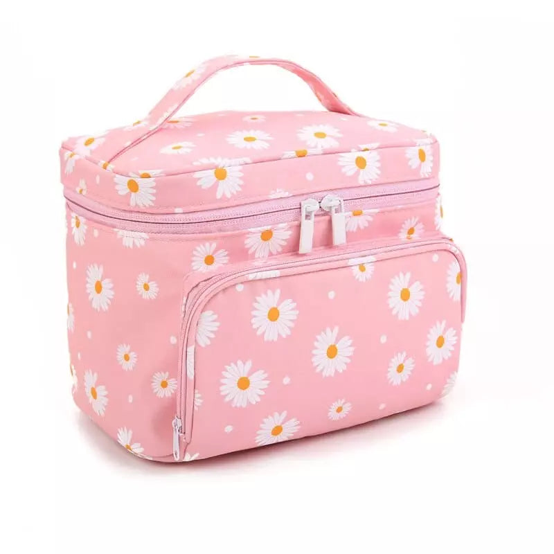 Trousse de toilette fleurs