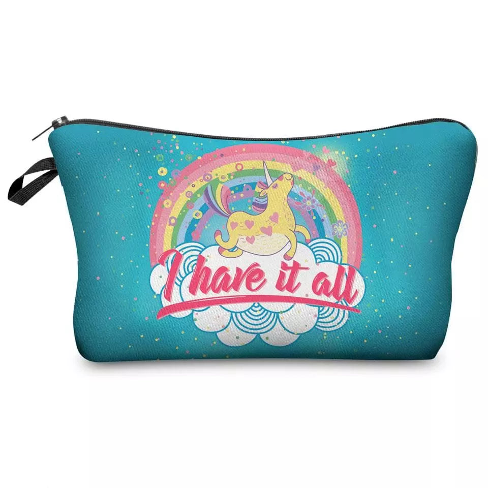 Trousse de toilette licorne