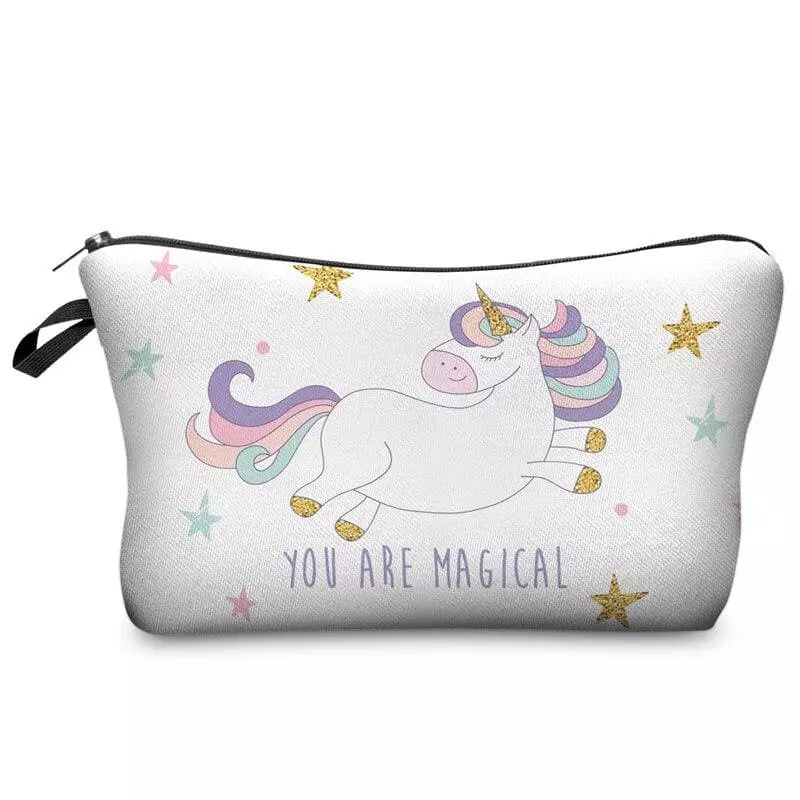 Trousse de toilette licorne